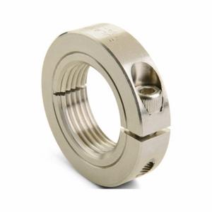 RULAND MANUFACTURING AMTCL-20-4-SS Acme Threaded Shaft Collar, 1 Piece, Metric, Threaded, Clamp On, 303, Bright | CT9NMW 805GX6