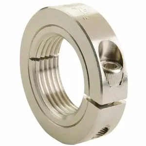 RULAND MANUFACTURING TCL-8-20-SS-LH Shaft Collar, 1 Piece, Threaded, Clamp On, 1/2 Inch-20 Bore Thread Size, 303 | CT9MEX 510M14