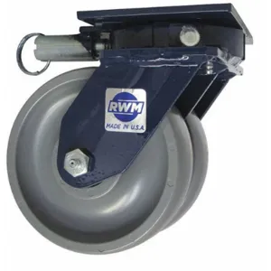 RWM 2-75-GTB-0620-S-SL 6 Inch Heavy-Duty Swivel Plate Caster, 3000 Lbs. Load Rating | CD2LMN 53CH64