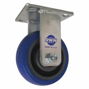 RWM 45-SWB-0420-R Rigid Caster, 4 Inch Wheel Dia, 2 Inch Wheel Width, 400 Lb Load Rating | CT9QQH 703H67