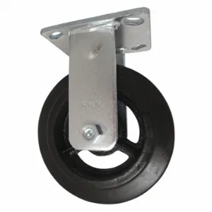 RWM 46-RIR-0620-R Rigid, With 6 X 2 Inch Size Rubber On Iron Wheel | CT9QQW 126M13