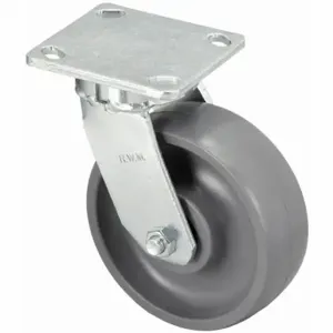 RWM 47-GTB-0420-S Kingpinless Plate Caster, 4 Inch Dia, 5 5/8 Inch Height, Swivel Caster, Swivel | CT9QBA 29XV09