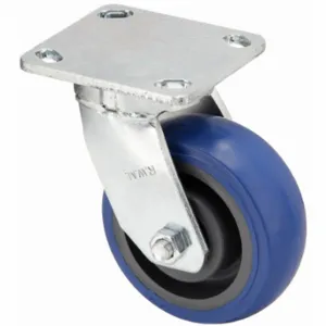 RWM 47-SWB-0420-S Kingpinless Plate Caster, 4 Inch Dia, 5 5/8 Inch Height, Swivel Caster | CT9QAQ 29XV13