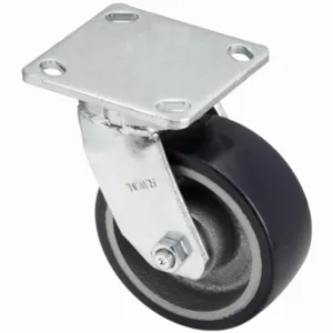 RWM 47-UIR-0620-S Kingpinless Plate Caster, 6 Inch Dia, 7 1/2 Inch Height, Swivel Caster, Swivel | CT9QFB 29XV23