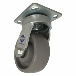 RWM 48-GTB-0620-S Plate Caster, Swivel, Kingpin, Swivel Caster, 6 Inch Wheel Diameter | CE9TEY 55KP19