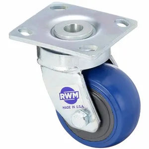 RWM 48-SWB-0420-S Plate Caster, Swivel, Kingpin, Swivel Caster, 4 Inch Wheel Diameter | CE9TFC 55KP14