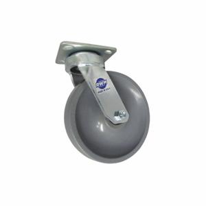 RWM 48-SWB-0520-S Maintenance-Free Plate Caster, 5 Inch Dia, 6 1/2 Inch Height, Swivel Caster | CT9QMR 126M83
