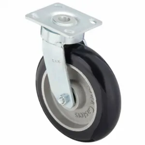 RWM 48-UAB-0821-S Maintenance-Free Plate Caster, 8 Inch Dia, 9 1/2 Inch Height, Swivel Caster, B | CT9QLK 29XV55