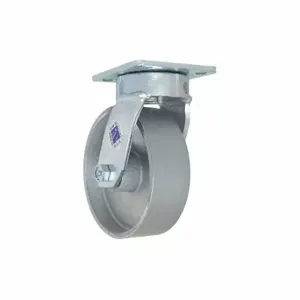 RWM 65-CIR-0820-S Kingpinless Plate Caster, 8 Inch Dia, 10 1/8 Inch Height, Swivel Caster | CT9QJA 53CF26