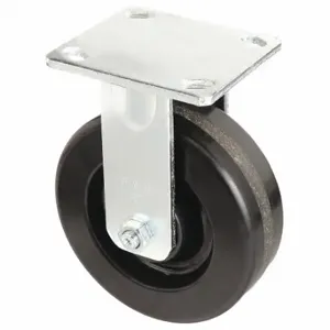 RWM 65-DUR-0620-R Kingpinless Plate Caster, 6 Inch Dia, 7 1/2 Inch Height, Rigid Caster | CT9QCU 29XV80