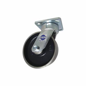 RWM 65-FSR-0620-S-SL-WB Kingpinless Plate Caster, 6 Inch Dia, 7 1/2 Inch Height | CT9QCP 53CF40