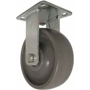 RWM 65-GTB-0620-R 6 Inch Medium-Duty Rigid Plate Caster, 1500 Lbs. Load Rating | CD2FAA 29XV83