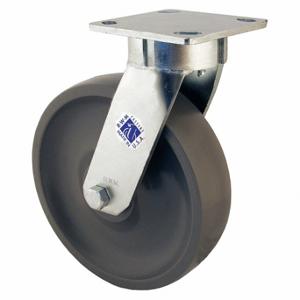 RWM 65-GTB-0620-S-DSL Kingpinless Plate Caster, 6 Inch Dia, 7 1/2 Inch Height | CT9QCM 29XU56