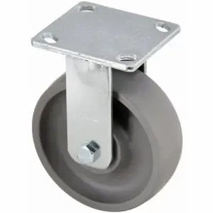 RWM 65-GTB-0820-R Kingpinless Plate Caster, 8 Inch Dia, 10 1/8 Inch Height, Rigid Caster | CT9QHK 29XV97