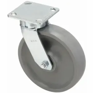 RWM 65-GTB-0820-S-9.5 OAH Kingpinless Plate Caster, 8 Inch Dia, 9 1/2 Inch Height, Swivel Caster | CT9QKK 53CF57