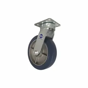 RWM 65-RAB-0820-S-42ST-EHT Kingpinless Plate Caster, 8 Inch Dia, 10 1/8 Inch Height, Swivel Caster | CT9QHX 53CF64