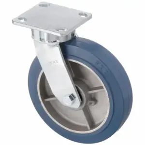 RWM 65-RAB-0820-S-EHT-9.5 Kingpinless Plate Caster, 8 Inch Dia, 9 1/2 Inch Height, Swivel Caster | CT9QKM 53CF65