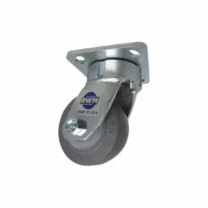 RWM 65-RPR-0420-S Kingpinless Plate Caster, 4 Inch Dia, 5 5/8 Inch Height, Swivel Caster | CT9QAW 53CF70