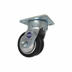 RWM 65-SWE-0420-S-42ST-CRN75D Kingpinless Plate Caster, 4 Inch Dia, 5 5/8 Inch Height, Swivel Caster, Swivel | CT9QBD 53CF78