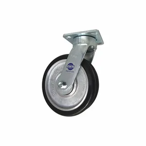 RWM 65-SWE-0820-S-9.5 OAH-CRN75D Kingpinless Plate Caster, 8 Inch Dia, 9 1/2 Inch Height, Swivel Caster | CT9QKL 53CF91