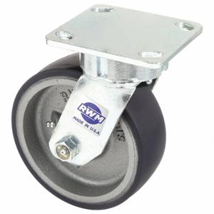 RWM 65-UIR-0420-S Kingpinless Plate Caster, 4 Inch Dia, 5 5/8 Inch Height, Swivel Caster, Swivel | CT9QAY 29XV67