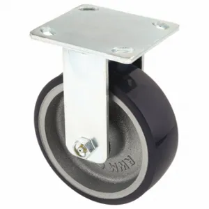 RWM 65-UIR-0620-R Kingpinless Plate Caster, 6 Inch Dia, 7 1/2 Inch Height, Rigid Caster | CT9QMB 29XV93