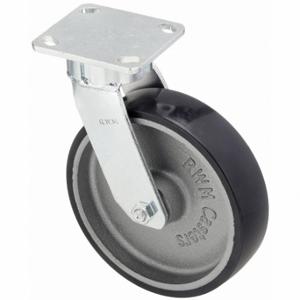 RWM 65-UIR-0820-S Kingpinless Plate Caster, 8 Inch Dia, 10 1/8 Inch Height, Swivel Caster, Swivel | CT9QJR 29XW07