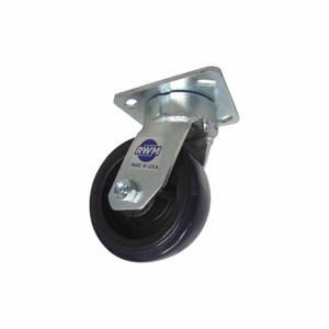 RWM 65-UPC-0520-S Kingpinless Plate Caster, 5 Inch Dia, 6 1/2 Inch Height, Swivel Caster, Swivel | CT9QCH 53CG54
