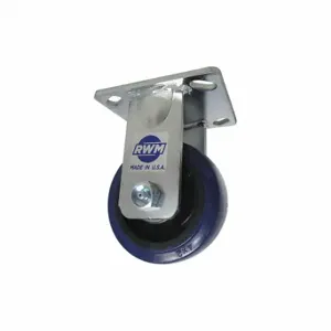 RWM 65-UPR-0420-R Kingpinless Plate Caster, 4 Inch Dia, 5 5/8 Inch Height, Rigid Caster | CT9QAD 53CG59