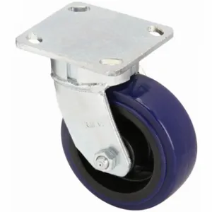 RWM 65-UPR-0520-S Kingpinless Plate Caster, 5 Inch Dia, 6 1/2 Inch Height, Swivel Caster | CT9QBV 53CG62