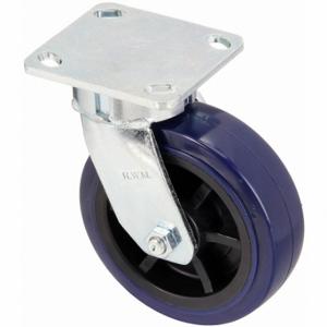 RWM 65-UPR-0620-S Kingpinless Plate Caster, 6 Inch Dia, 7 1/2 Inch Height, Swivel Caster | CT9QMP 53CG64