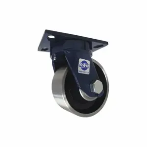 RWM 75-FSR-0620-S-SL-WB-7.75 Kingpinless Plate Caster, 6 Inch Dia, 7 3/4 Inch Height | CT9QFM 53CG78