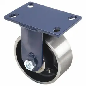 RWM 75-FSR-0625-R Kingpinless Plate Caster, 6 Inch Dia, 7 1/2 Inch Height, Rigid Caster | CT9QCX 29XW18