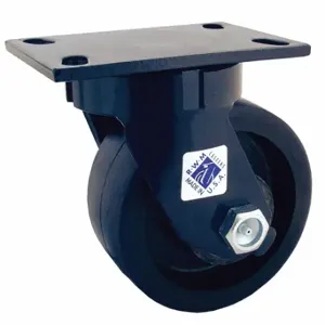 RWM 75-DUR-0625-S Kingpinless Plate Caster, 6 Inch Dia, 7 1/2 Inch Height, Swivel Caster | CT9QEB 29XW15