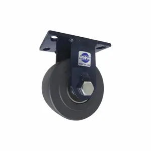 RWM 75-NYB-0630-R Kingpinless Plate Caster, 6 Inch Dia, 7 1/2 Inch Height, Rigid Caster | CT9QCV 53CG87