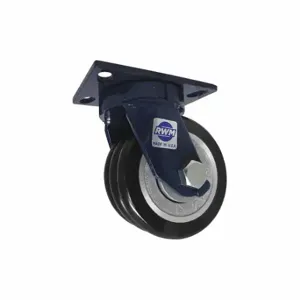 RWM 75-SWE-0630-S-CRN75D Kingpinless Plate Caster, 6 Inch Dia, 7 1/2 Inch Height, Swivel Caster | CT9QEF 53CG97