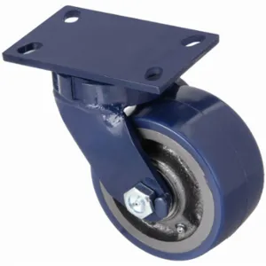 RWM 75-UIB-0630-S-Q-2.5LD Kingpinless Plate Caster, 6 Inch Dia, 7 1/2 Inch Height, Swivel Caster, Swivel | CT9QEX 53CH08