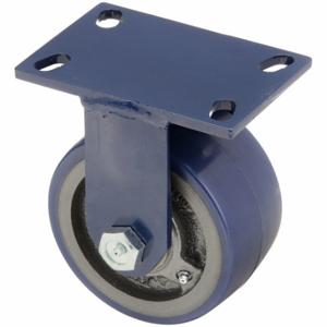 RWM 75-UIR-0630-R Kingpinless Plate Caster, 6 Inch Dia, 7 1/2 Inch Height, Rigid Caster, Rigid, A | CT9QND 29XW26