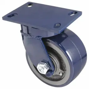 RWM 75-UIR-0630-S Kingpinless Plate Caster, 6 Inch Dia, 7 1/2 Inch Height, Swivel Caster, Swivel | CT9QEY 29XW25