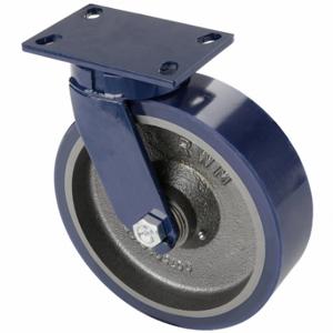 RWM 75-UIR-1030-S Kingpinless Plate Caster, 10 Inch Dia, 11 1/2 Inch Height, Swivel Caster | CT9PYZ 29XW35