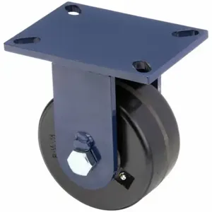 RWM 76-DUR-0630-R Kingpinless Plate Caster, 6 Inch Dia, 8 Inch Height, Rigid Caster | CT9QFW 29XW40