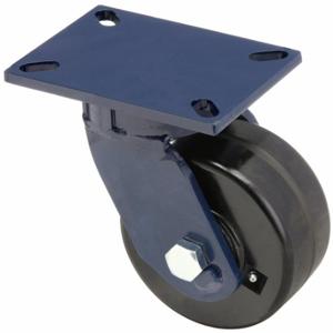 RWM 76-DUR-0630-S Kingpinless Plate Caster, 6 Inch Dia, 8 Inch Height, Swivel Caster | CT9QFZ 29XW39