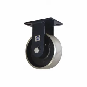 RWM 76-FSB-0630-R Kingpinless Plate Caster, 6 Inch Dia, 8 Inch Height, Rigid Caster, Rigid | CT9QFX 53CH22