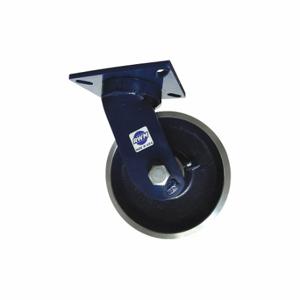 RWM 76-FSR-0630-S Kingpinless Plate Caster, 6 Inch Dia, 8 Inch Height, Swivel Caster | CT9QGB 53CH29