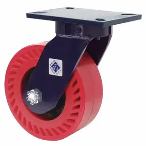 RWM 76-FST-0830-S Kingpinless Plate Caster, 8 Inch Dia, 10 1/2 Inch Height, Swivel Caster | CT9QMH 29XW49