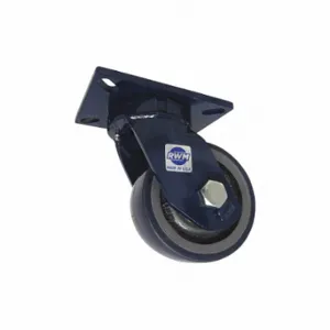 RWM 76-UIB-0630-S-Q Kingpinless Plate Caster, 6 Inch Dia, 8 Inch Height, Swivel Caster | CT9QGA 53CH39