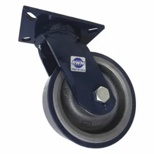 RWM 76-UIB-0830-S-Q Kingpinless Plate Caster, 8 Inch Dia, 10 1/2 Inch Height, Swivel Caster | CT9QGN 53CH44