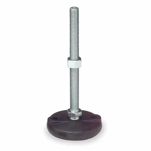 S & W BNYLD510 Leveling Mount, 10 Inch Size Bolt Length, Zinc-Plated, Nylon Base, 5 Inch Size Base Dia | CU4XXL 4TTP8