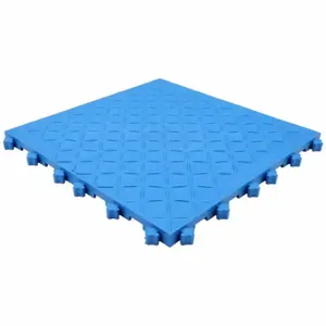 SAFE FLEX A1-BLU Interlocking Antifatigue Mat Tile, Interlocking Antifatigue Mat Tile, 18 Inch x 18 in | CT9QRZ 307Y80