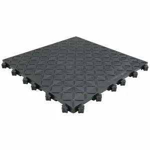 SAFE FLEX AM1-B Interlocking Antifatigue Mat Tile, Interlocking Antifatigue Mat Tile, 18 Inch x 18 in | CT9QRX 55PK53